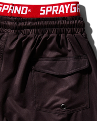 PATCH ALL-IN CORTO SWIM TRUNKS (BLACK)