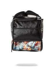 SPALDING X SPRAYGROUND FIRE MONEY SNEAKER DUFFEL