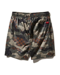 KIDS CAMO CHECKERED SWIM TRUNKS