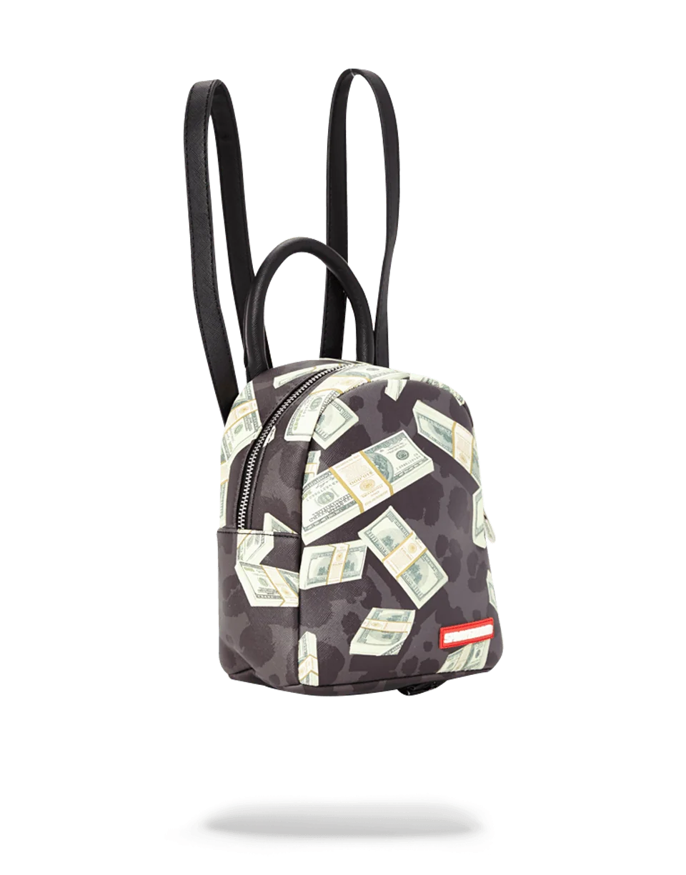 MONEY ON BLACK LEOPARD PRINT MINI