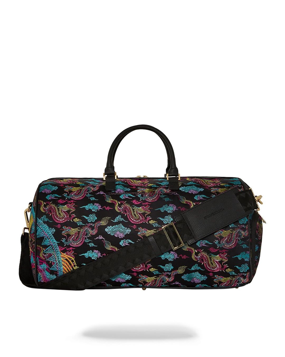 EMBROIDERED DRAGONS DUFFLE