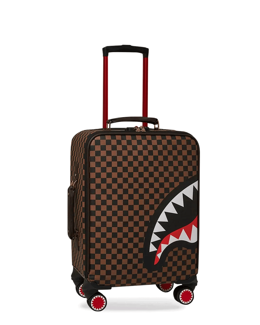 EXTERIOR GOLD ZIP POCKET SHARKS IN PARIS JETSETTER CARRY-ON LUGGAGE