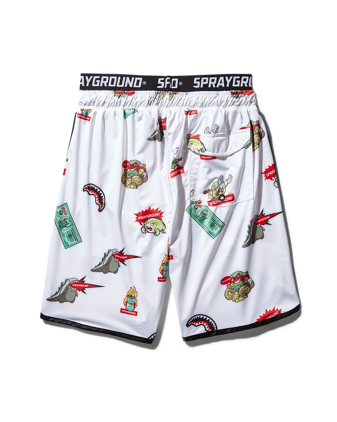 PATCH ALL-IN CORTO SWIM TRUNKS (WHITE)