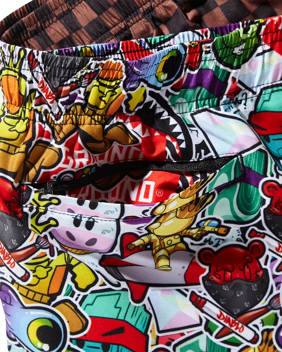 STICKER CREW SWIM SHORTS