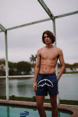 MIDNIGHT MAGIC SHARKS IN PARIS SWIM SHORTS