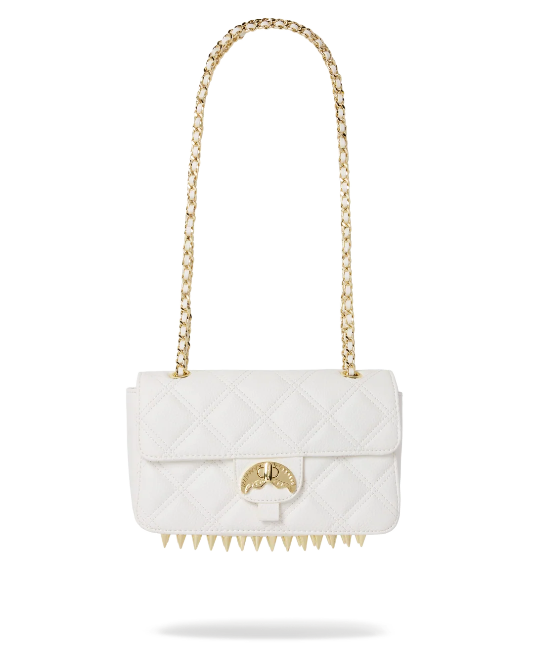 RIVIERA LE BLANC GOLD CHAIN SHARK HANDBAG