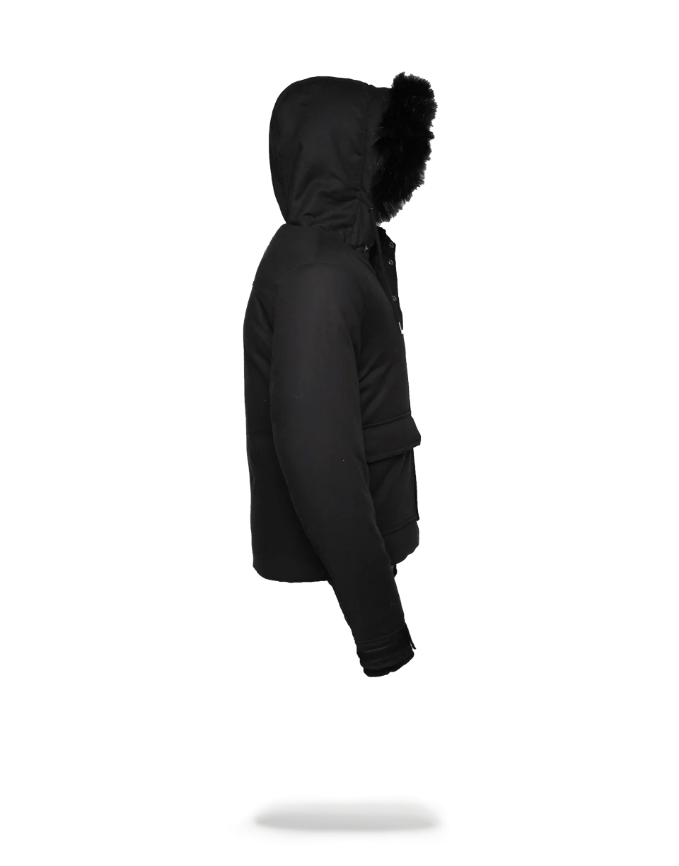 SOLID BLACK CHOPPER JACKET
