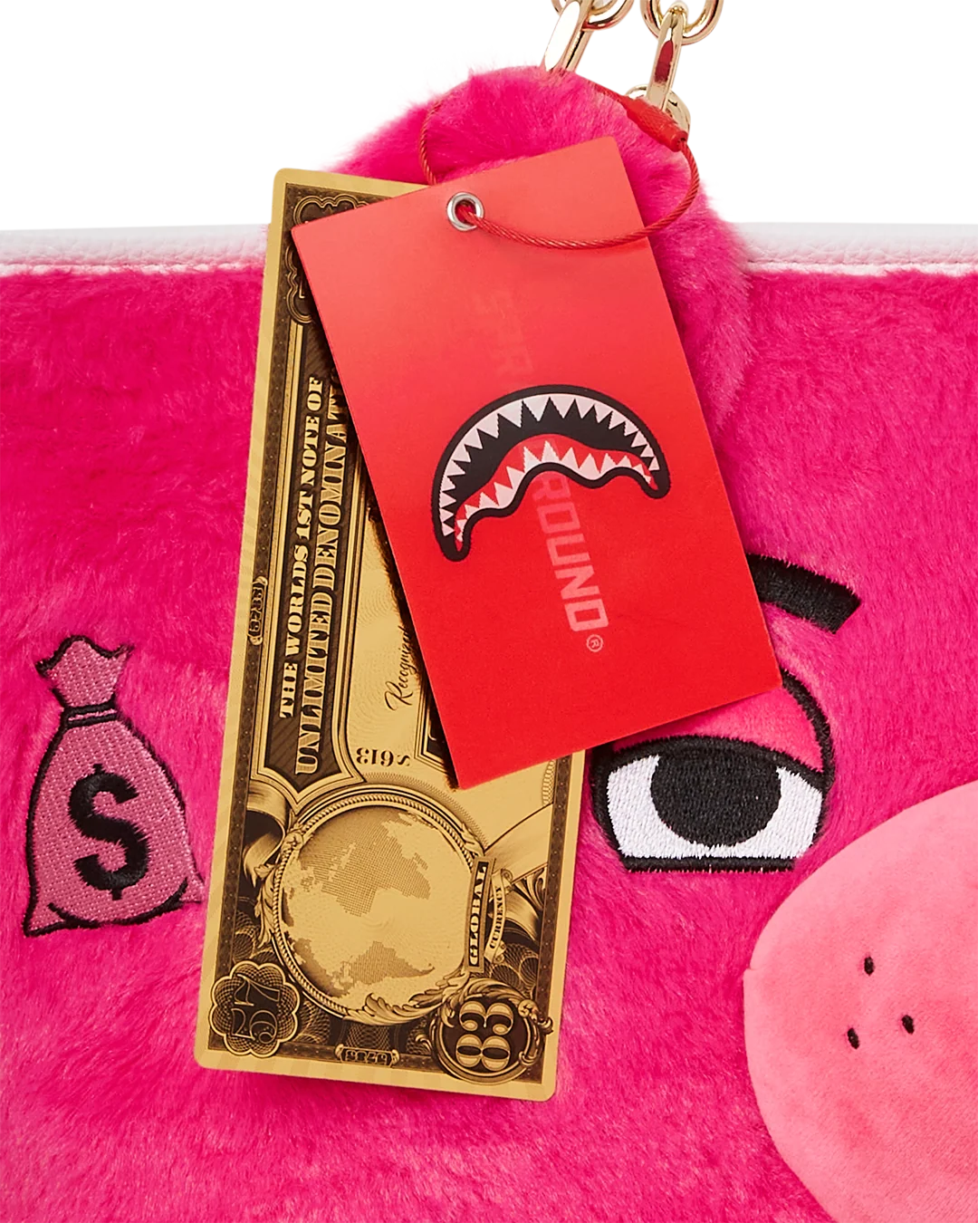 PLUSH MONEYBEAR TOTE (PINK)