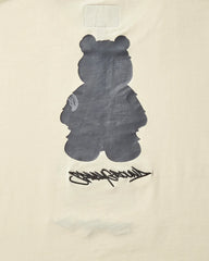 SHORT SLEEVE GRAPHIC MONEY BEAR T-SHIRT (APRICOT)