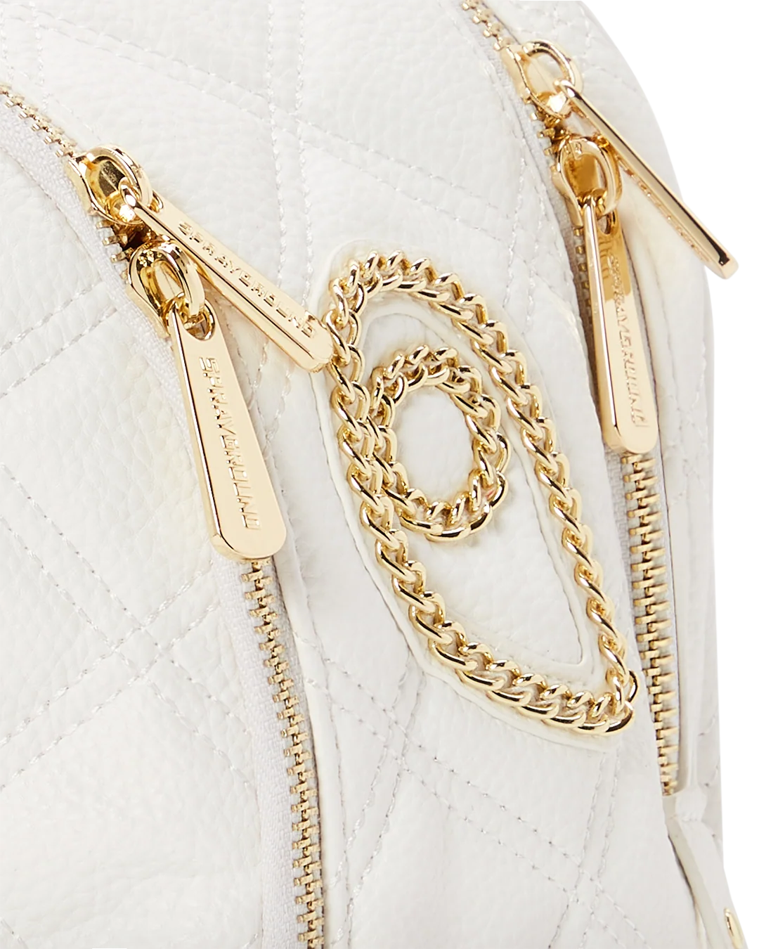RIVIERA LE BLANC GOLD CHAIN SHARK SAVAGE BACKPACK