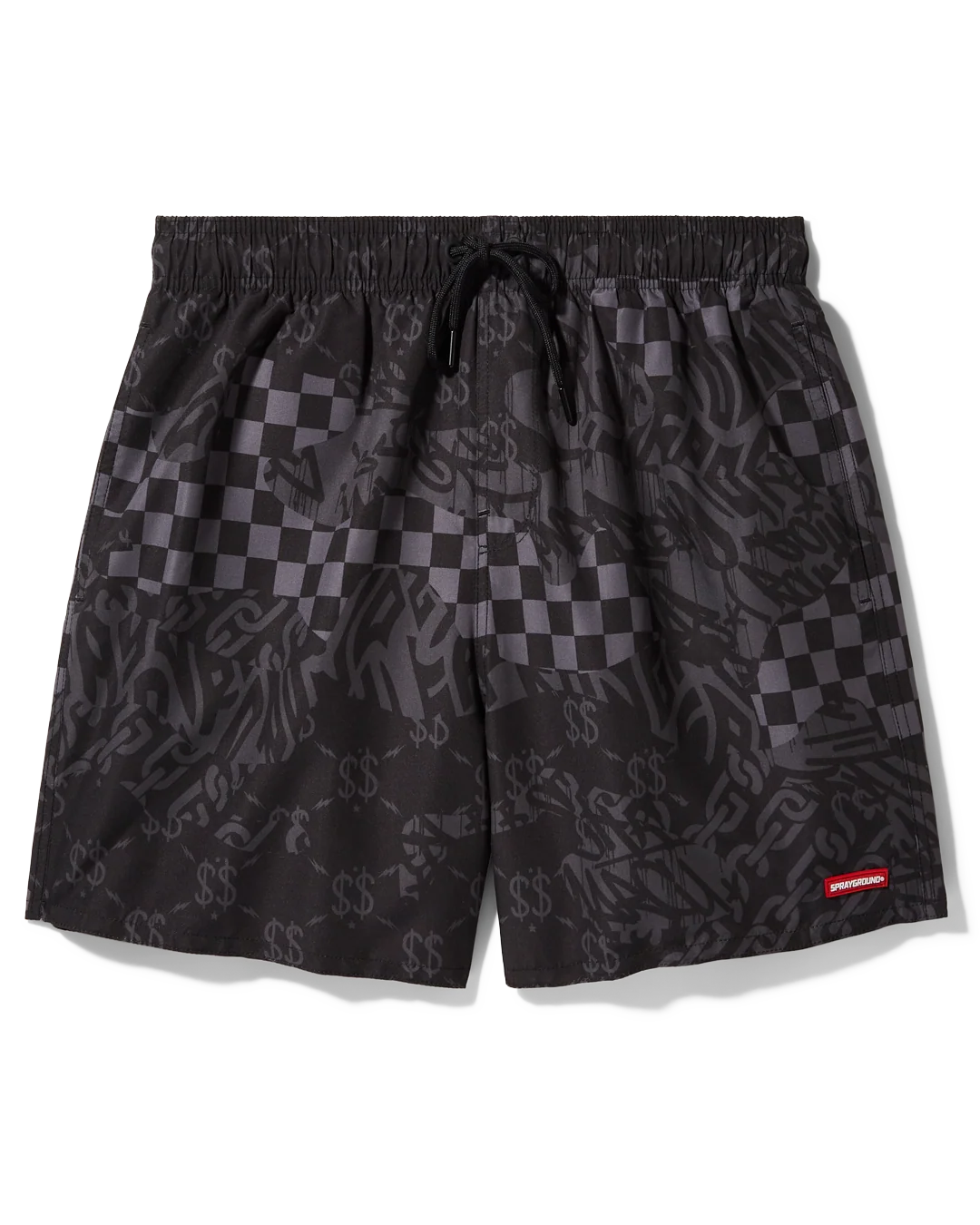 3AM CHECK SWIM SHORTS