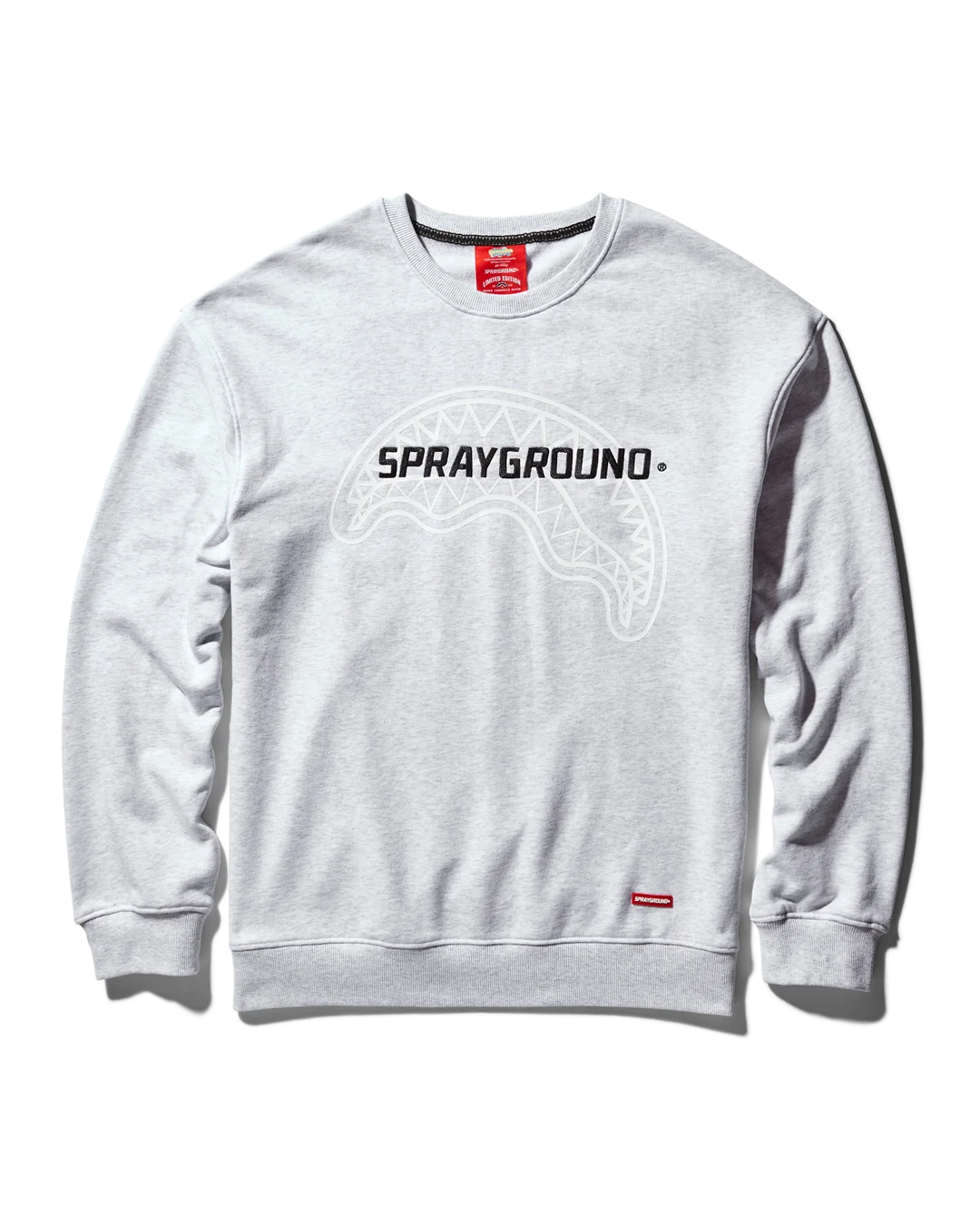 SPRAYGROUND PULLOVER CREW NECK SWEATSHIRT (LT GREY)
