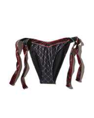 MIDNIGHT MONEY PATTERN BIKINI BOTTOM