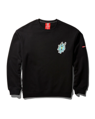 SPONGEBOB SPLAT PULLOVER SWEATER (BLACK)