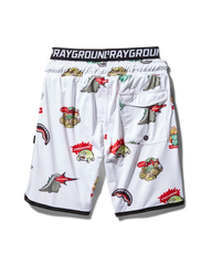 KIDS PATCH ALL-IN SWIM TRUNKS (WHITE)